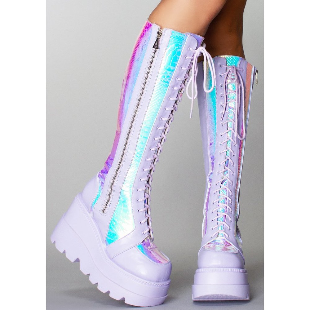 LASR Fairy Kiss Hi Platform Boots